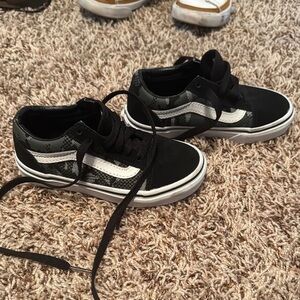 Vans Kids Black and Gray Sneakers
